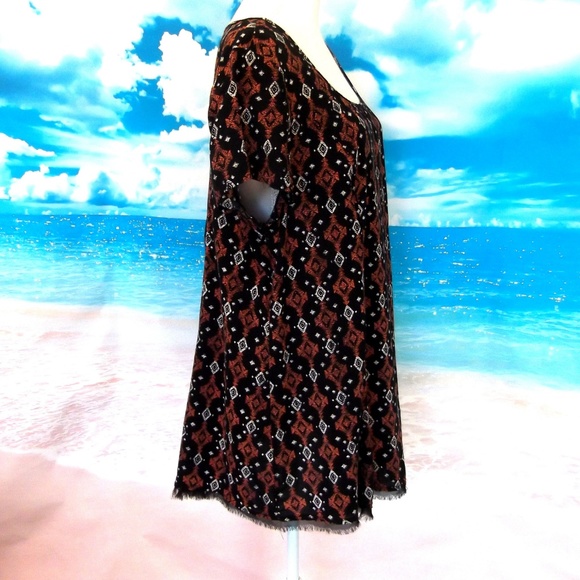 Torrid Babydoll Top Eyelash Fringe Bottom Size 0 - Picture 7 of 8